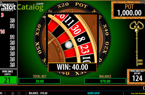 Οθόνη6. Key Bet Roulette Κουλοχέρης