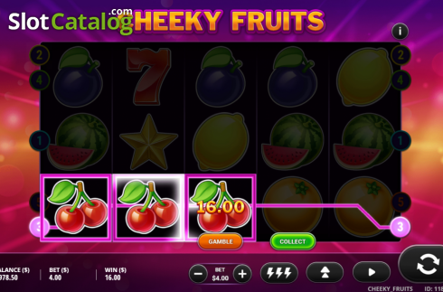 Οθόνη4. Cheeky Fruits Κουλοχέρης