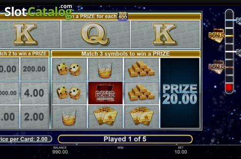 Οθόνη3. Big 500 Scratch Κουλοχέρης
