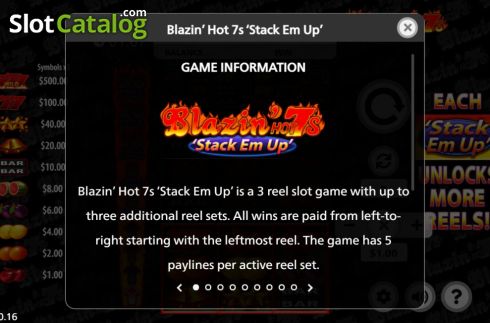 Οθόνη8. Blazin Hot 7s Stack Em Up Κουλοχέρης