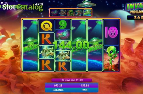 Οθόνη7. Invaders Megaways Κουλοχέρης 