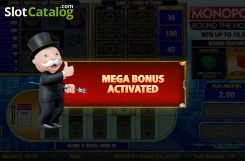 Οθόνη4. Monopoly Round The Houses Κουλοχέρης