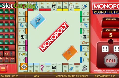 Οθόνη5. Monopoly Round The Houses Κουλοχέρης