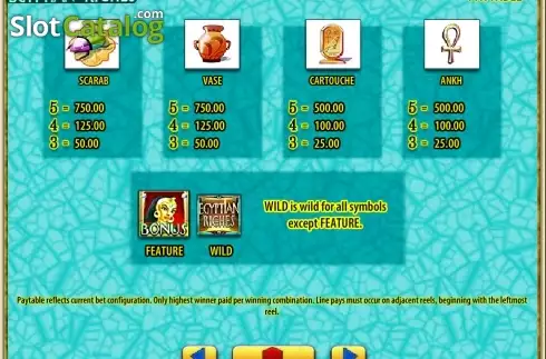 Οθόνη3. Egyptian Riches (Light and Wonder) Κουλοχέρης