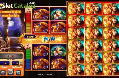 Win screen. Fire Queen (WMS) Κουλοχέρης 