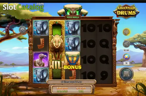 Οθόνη6. Savannah Drums Κουλοχέρης