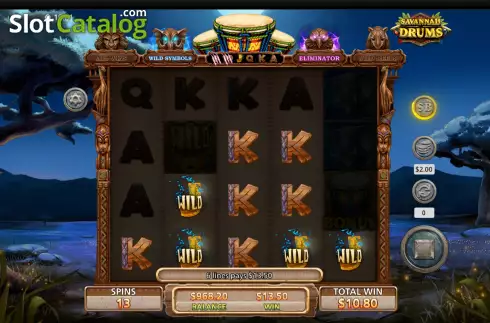 Οθόνη8. Savannah Drums Κουλοχέρης