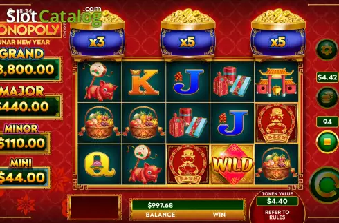 Οθόνη2. Monopoly Lunar New Year Κουλοχέρης