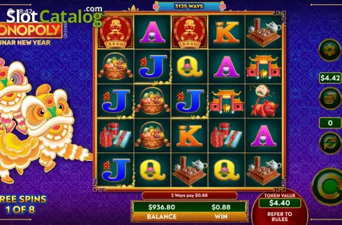 Οθόνη7. Monopoly Lunar New Year Κουλοχέρης