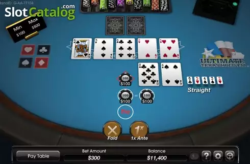 Οθόνη2. Ultimate Texas Hold 'em (Light and Wonder) Κουλοχέρης