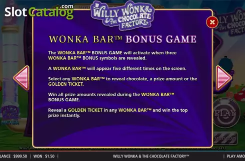 Οθόνη5. Willy Wonka & The Chocolate Factory Κουλοχέρης 