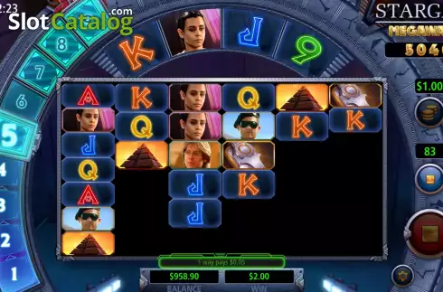 Οθόνη6. Stargate Megaways Κουλοχέρης