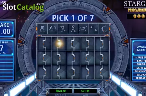 Οθόνη8. Stargate Megaways Κουλοχέρης