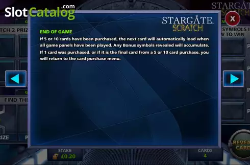 Οθόνη9. Stargate Scratch Κουλοχέρης