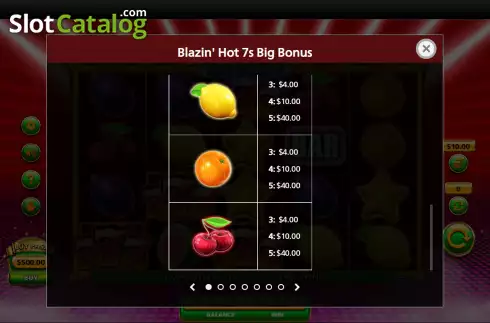 Οθόνη7. Blazin Hot 7s Big Bonus Κουλοχέρης