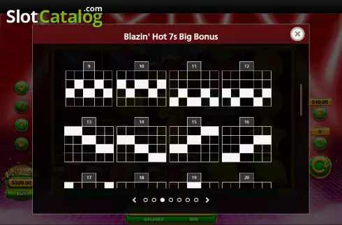 Οθόνη9. Blazin Hot 7s Big Bonus Κουλοχέρης