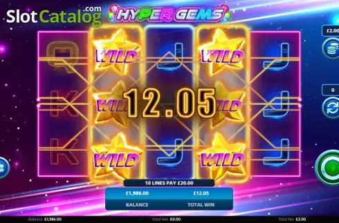 Οθόνη3. Hyper Gems (Light and Wonder) Κουλοχέρης 