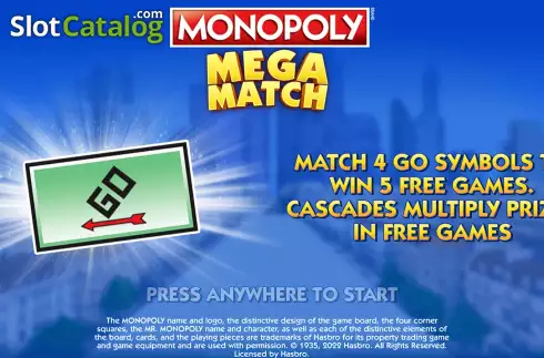 Οθόνη2. Monopoly Mega Match Κουλοχέρης