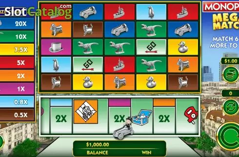 Οθόνη3. Monopoly Mega Match Κουλοχέρης