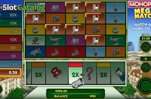 Οθόνη4. Monopoly Mega Match Κουλοχέρης