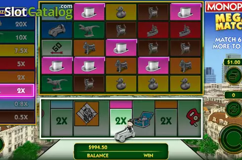 Οθόνη5. Monopoly Mega Match Κουλοχέρης