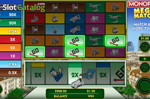 Οθόνη9. Monopoly Mega Match Κουλοχέρης