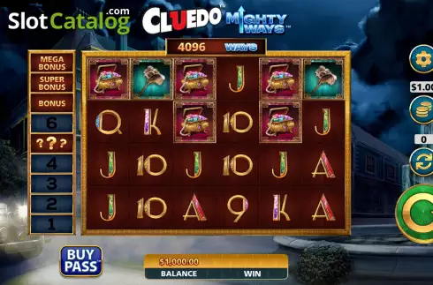 Οθόνη2. Cluedo Mighty Ways Κουλοχέρης 