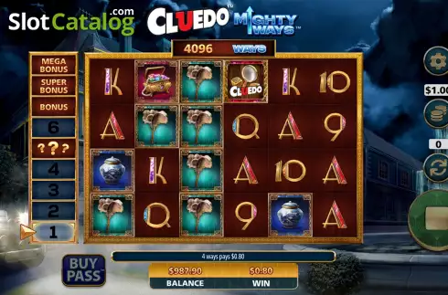 Οθόνη3. Cluedo Mighty Ways Κουλοχέρης 