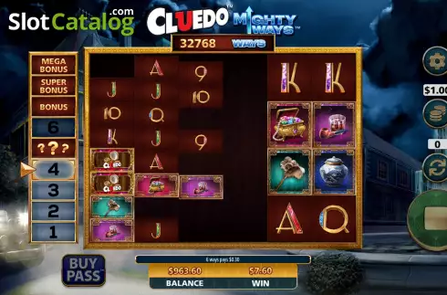 Οθόνη5. Cluedo Mighty Ways Κουλοχέρης 