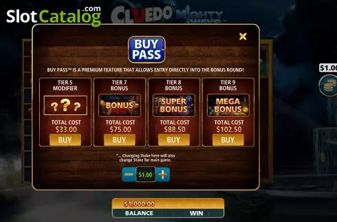 Οθόνη7. Cluedo Mighty Ways Κουλοχέρης 