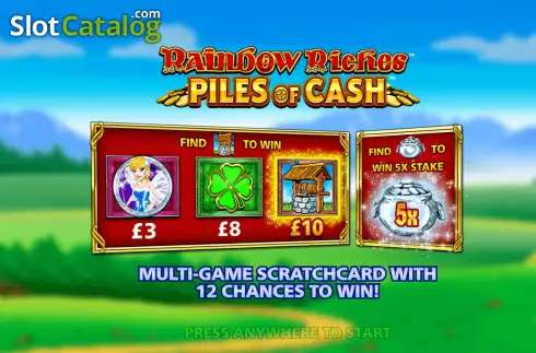Οθόνη2. Rainbow Riches Piles Of Cash Κουλοχέρης