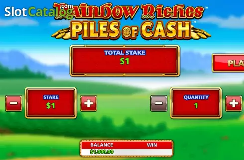 Οθόνη3. Rainbow Riches Piles Of Cash Κουλοχέρης