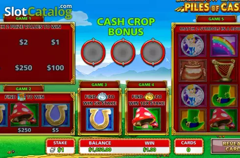 Οθόνη5. Rainbow Riches Piles Of Cash Κουλοχέρης