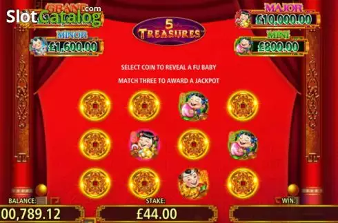 Οθόνη5. 5 Treasures (Shuffle Master) Κουλοχέρης