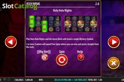 Οθόνη4. Hula Hula Nights Κουλοχέρης