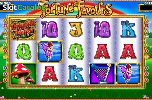 Οθόνη2. Rainbow Riches Fortune Favours Κουλοχέρης
