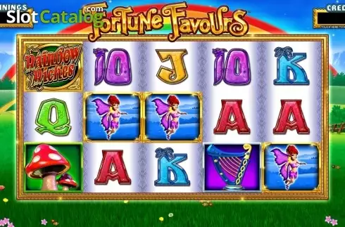 Οθόνη3. Rainbow Riches Fortune Favours Κουλοχέρης