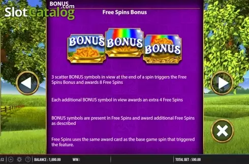 Οθόνη7. Rainbow Riches Drops of Gold Κουλοχέρης