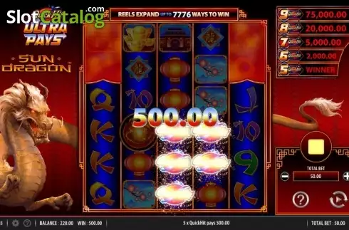 Οθόνη3. Quick Hit Ultra Pays Sun Dragon Κουλοχέρης