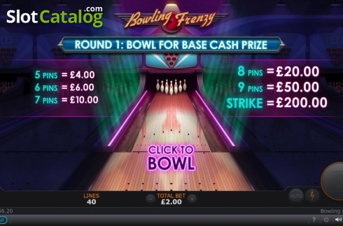 Οθόνη9. Bowling Frenzy Κουλοχέρης 