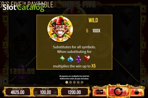 Οθόνη5. Jokers Five Κουλοχέρης