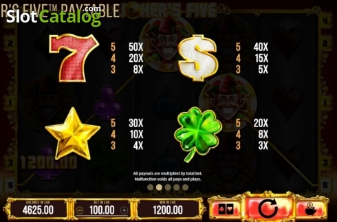 Οθόνη6. Jokers Five Κουλοχέρης