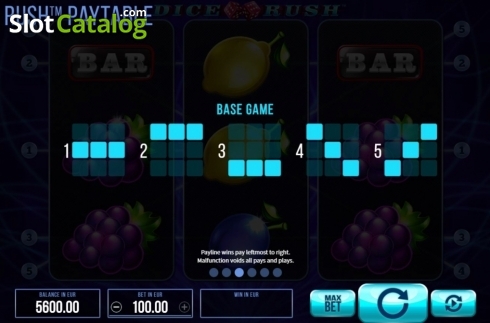 Οθόνη7. Dice Rush Κουλοχέρης 
