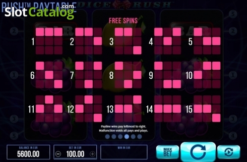 Οθόνη8. Dice Rush Κουλοχέρης 