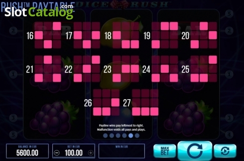 Οθόνη9. Dice Rush Κουλοχέρης 