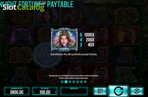 Οθόνη6. Moonlight Fortune Κουλοχέρης
