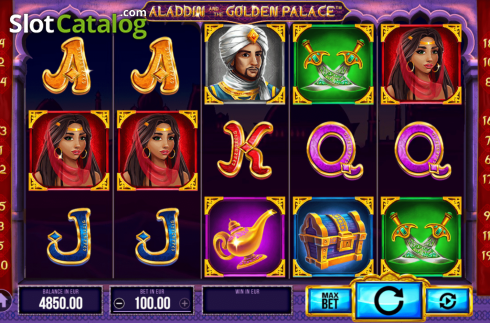 Οθόνη2. Aladdin and the Golden Palace Κουλοχέρης
