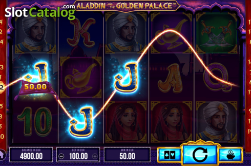 Οθόνη3. Aladdin and the Golden Palace Κουλοχέρης