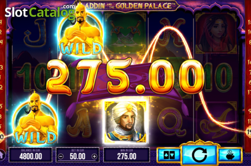 Οθόνη4. Aladdin and the Golden Palace Κουλοχέρης