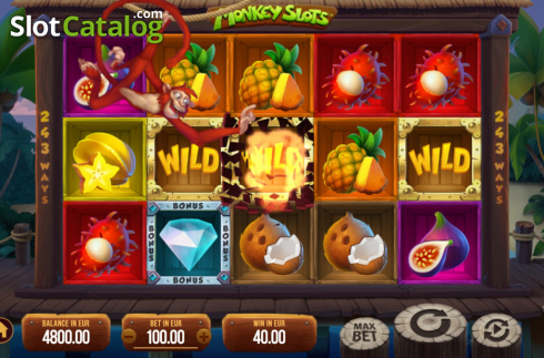 Οθόνη4. Monkey Slots Κουλοχέρης